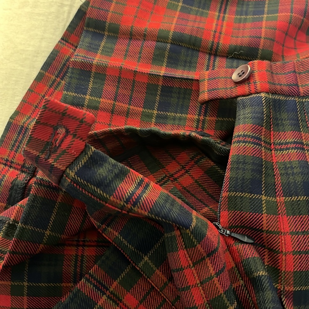 Pendleton 100% Wool Plaided Skirt Size 12 - Picture 8 of 8
